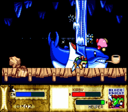 Kirby Super Star Fatty Whale Attacks