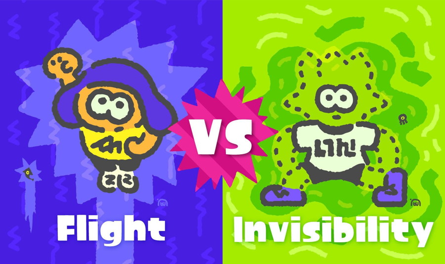 Flight and Invisibility Will be Pit Against Each Other in the Next Splatfest