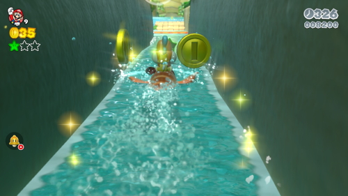 Super Mario 3D World 1-4 Green Stars