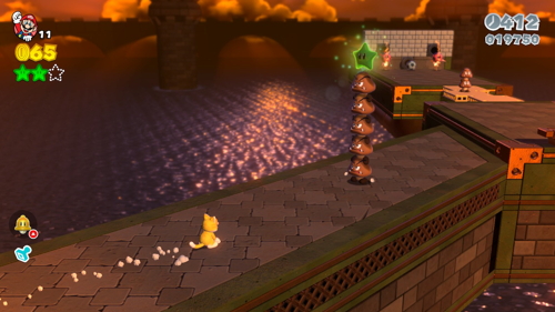 Super Mario 3D World 1-Castle Green Stars