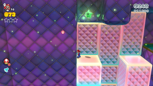 Super Mario 3D World 2-2 Green Stars