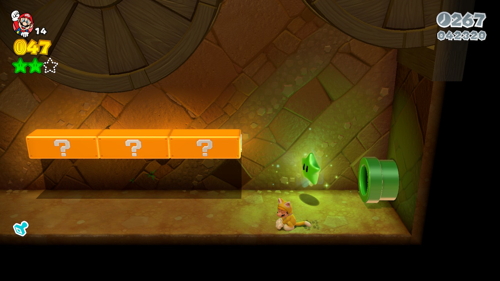 Super Mario 3D World 2-4 Green Stars