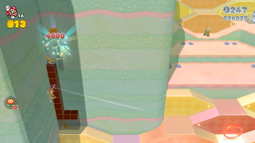 Super Mario 3D World 2-1 Stamp