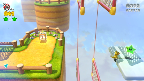 Super Mario 3D World 3-2 Green Stars