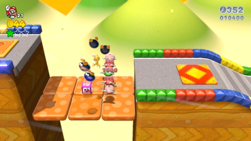 Super Mario 3D World 3-6 Green Stars