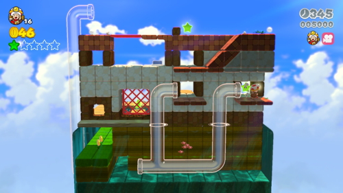 Super Mario 3D World 3-Toad Green Stars