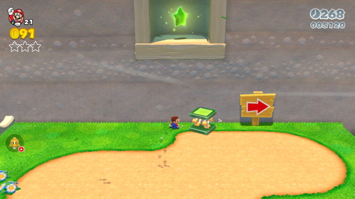 Super Mario 3D World 4-4 Green Stars