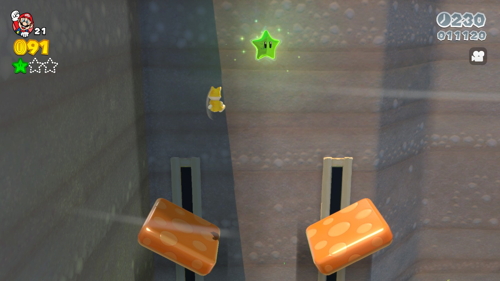 Super Mario 3D World 4-4 Green Stars