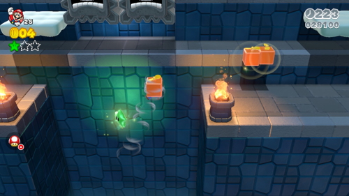 Super Mario 3D World 6-3 Green Stars