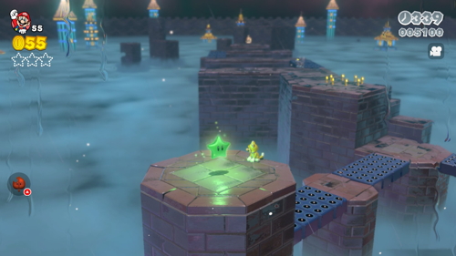 Super Mario 3D World Bowser-1 Green Stars