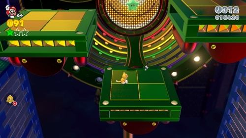 Super Mario 3D World Bowser-Castle Green Stars