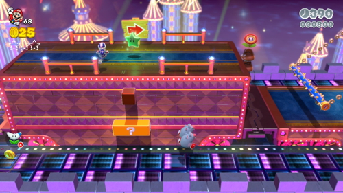Super Mario 3D World Bowser-Train Green Stars
