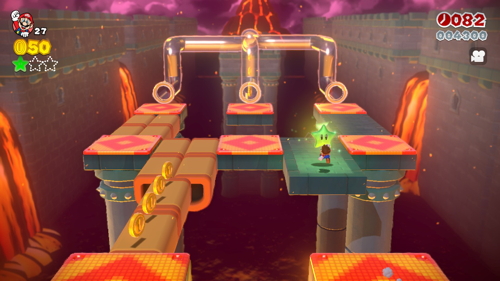 Super Mario 3D World Castle-3 Green Stars