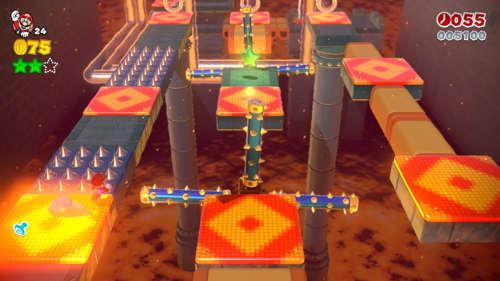 Super Mario 3D World Castle-3 Green Stars