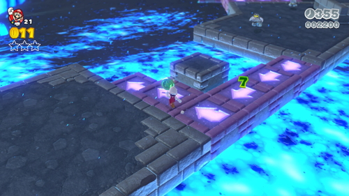 Super Mario 3D World Castle-4 Green Stars