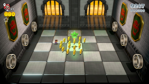 Super Mario 3D World Castle-B Green Stars