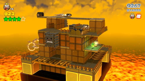 Super Mario 3D World Castle-Toad Green Stars