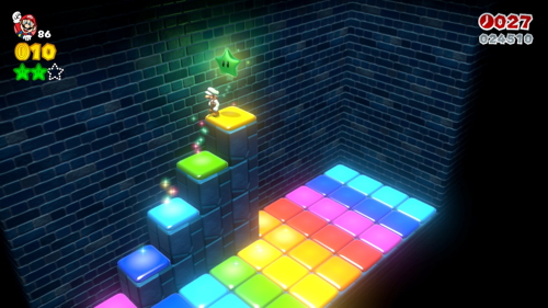 Super Mario 3D World Mushroom-1 Green Stars