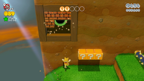 Super Mario 3D World Mushroom-2 Green Stars