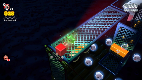 Super Mario 3D World Mushroom-3 Green Stars