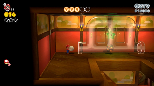 Super Mario 3D World Mushroom-5 Green Stars