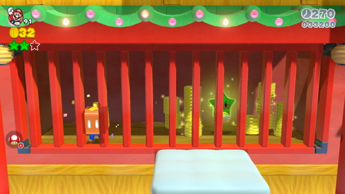 Super Mario 3D World Mushroom-5 Green Stars
