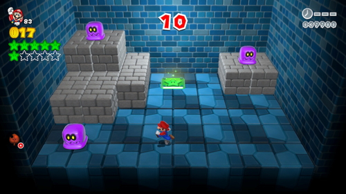 Super Mario 3D World Mushroom-Mystery Green Stars