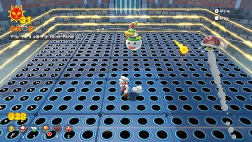 Bowser's Fury Clawswipe Colosseum Cat Shine