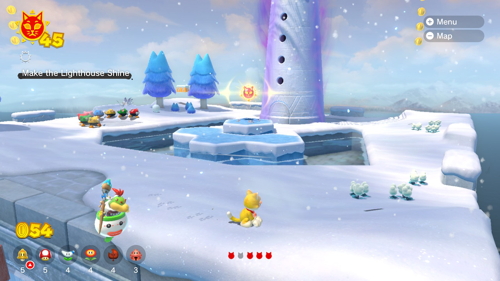 Bowser's Fury Crisp Climb Castle Cat Shine