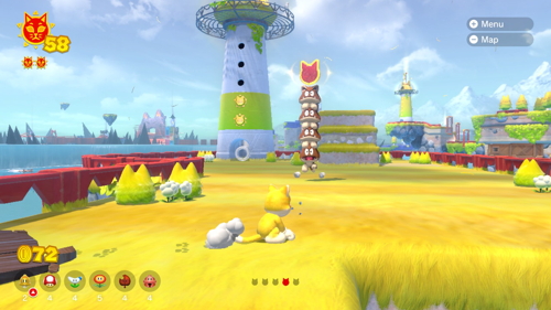 Bowser's Fury Fur Step Island Cat Coins