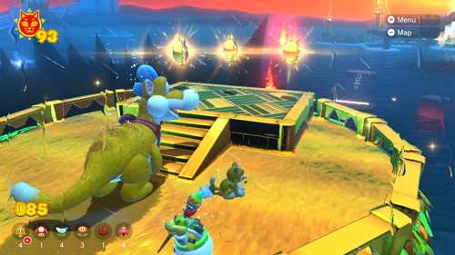 Bowser's Fury Lucky Isle Cat Shine