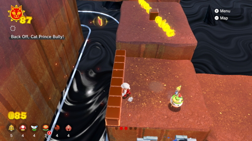 Bowser's Fury Mount Magmeow Cat Coins