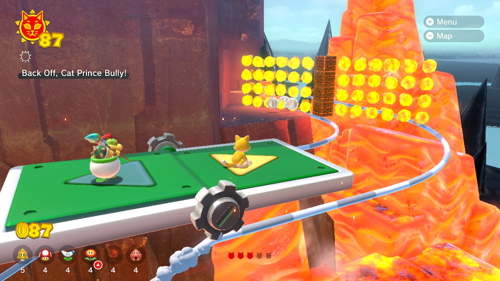 Bowser's Fury Mount Magmeow Cat Coins