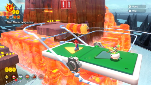 Bowser's Fury Mount Magmeow Cat Shine