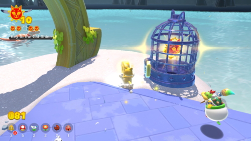 Bowser's Fury Pounce Bounce Isle Cat Shine