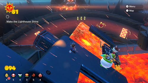 Bowser's Fury Roiling Roller Isle Cat Coins