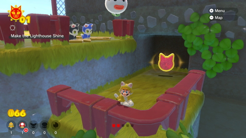 Bowser's Fury Scamper Shores Cat Coins