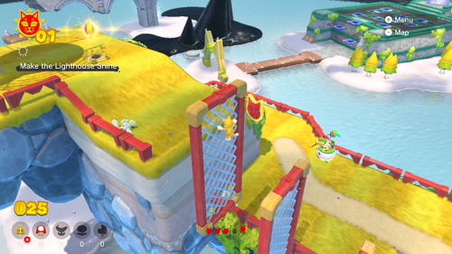 Bowser's Fury Scamper Shores Cat Coins