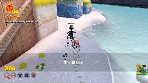 Bowser's Fury Scamper Shores Cat Shine