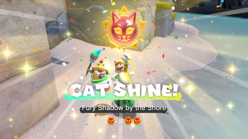 Bowser's Fury Scamper Shores Cat Shine
