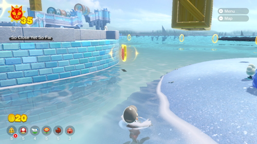 Bowser's Fury Trickity Tower Cat Coins