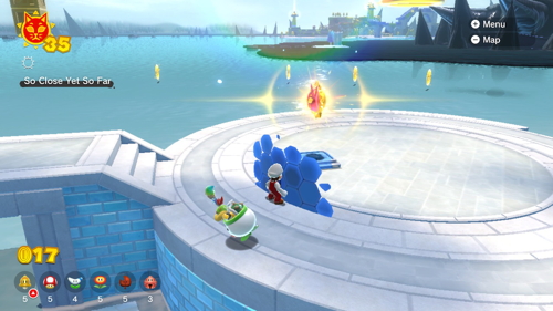 Bowser's Fury Trickity Tower Cat Shine