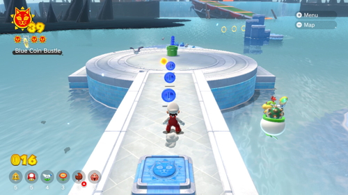 Bowser's Fury Trickity Tower Cat Shine