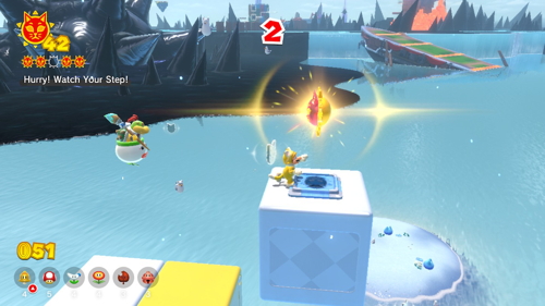 Bowser's Fury Trickity Tower Cat Shine