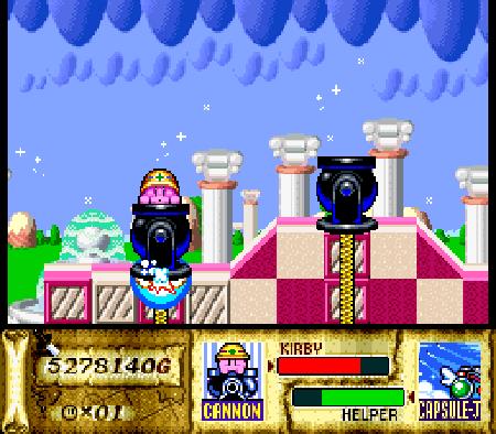 Kirby Super Star Kong's Barrel Cannon