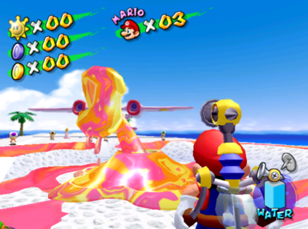 Super Mario Sunshine Polluted Piranha Plant