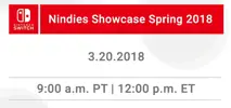 Nindie Showcase Coming March 20