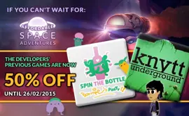Spin the Bottle: Bumpie's Party and Knytt Underground 50% Off Until 2/26