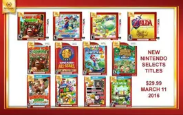 More 3DS, Wii, and Wii U Games Added To Nintendo Selects