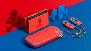 Mario Red and Blue Nintendo Switch Console Revealed